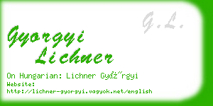 gyorgyi lichner business card